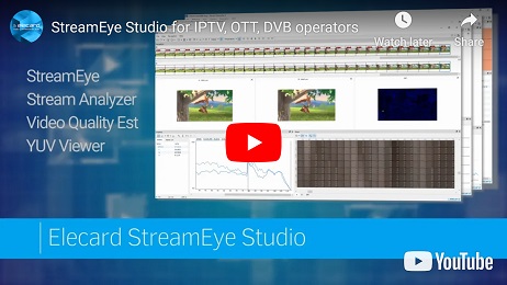 适用于IPTV，OTT，DVB运营商的StreamEye Studio